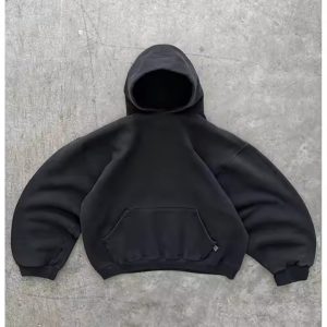 Custom Logo Blank Initial Heavyweight Jersey Cotton Hoodies With Big Hood Mens Baggy Grunge Hoodie Sun Fade Acid Wash